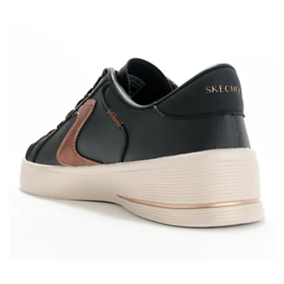 Skechers Hi Land Court Sneakers, Black/Rose Gold, Sz 10,  EUC - Picture 3 of 9